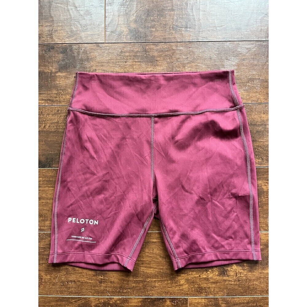 Peloton Womens CrossFit Work Out Biker Shorts Stretch Size Large